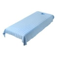thumbnail image 3 of TOOYFUL Massage Table Sheet Beauty Bed Sheet with Face Breath Hole Washable Premium Face Rest Cover Flat and Fitted Sheet, for Beauty Blue, 3 of 9