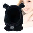 thumbnail image 4 of Windfall Women Winter Cute Bear Ears Design Solid Color Windproof Warm Neck Scarf Cap Hat, 4 of 7