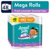 Angel Soft 2-Ply Toilet Paper, Fresh Lavender Scented Tube, 48 Mega Rolls, 320 Sheets per Roll