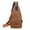 Brown, variant on Men's Leather Sling Bag 6.2x12.5in | Lightweight Crossbody Backpack with 4 Compartments | Gym/Hiking/Travel Secure Pack (0.4lb)​