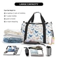 thumbnail image 5 of Honeii Butterfly Print Gym Bag,Carry on Weekender Overnight Bag, Travel Duffel Bags, Personal Item Travel Bag,Tote Bag,Workout Dance Bag, 5 of 7