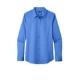 thumbnail image 3 of Port Authority LW808 Ladies Long Sleeve SuperPro React Twill Shirt , Strong Blue, S, Womens Button Down Shirts, 3 of 4