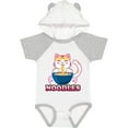 thumbnail image 3 of Inktastic I Love Noodles with Cat Illustration Boys or Girls Baby Bodysuit, 3 of 5