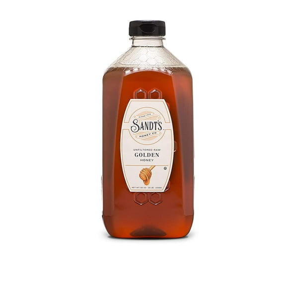 Sandt's Unfiltered Raw Golden Honey (80 oz.) 5 lb. jar