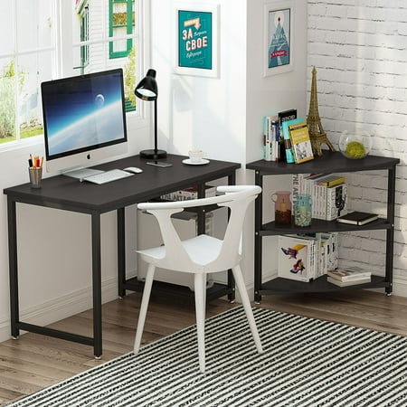 Computer Desk With Storage Shelves Little Tree 47 Inch Gaming