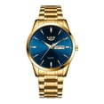thumbnail image 2 of Resicozy Mens Watches Men’s Quartz Watch Stainless with Date Window for Business Work Sport Casual Elegant Gifts Blue and Black#2, 2 of 4