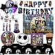 thumbnail image 2 of Fondo de vajilla desechable decorativa para fiesta de cumpleaños de Halloween, Pesadilla antes de Navidad, globo para baby shower, regalo para niños, 2 of 5