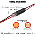 thumbnail image 2 of Low Voltage Wire Connectors, 25pcs 2 Pin Electrical Wire Connector, for 18-22 AWG Cable, 2 of 5