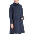 thumbnail image 1 of Gabardina con cinturón delantero Max Studio London para mujer azul grande, 1 of 1