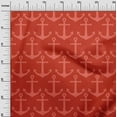 thumbnail image 3 of oneOone Cotton Silk Red Fabric Nautical Sewing Craft Projects Fabric Prints By Yard 42 Inch Wide, 3 of 4