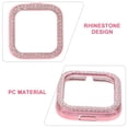 thumbnail image 3 of Boîtier de Montre 1 Pce avec Perceuse à Double Rangée Coque Antichoc Compatible pour Fitbit 2 Series (Rose), 3 of 9