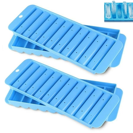 - 4PC Ice Stick Cube Making Trays Water Bottled Perfect Rolls Sport Drink Beverage