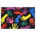 thumbnail image 1 of Tapis rectangle amusant pour enfant Impressions multicolore nylon, 1 of 2