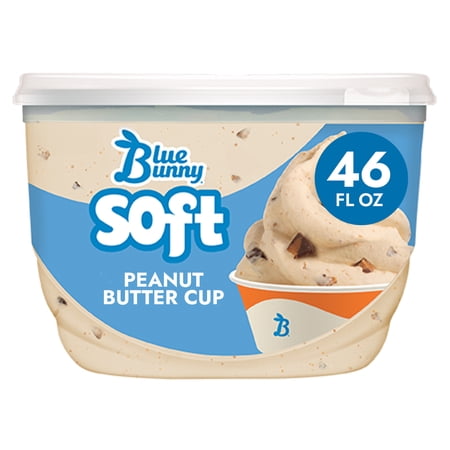 Blue Bunny Soft Chocolate Flavored Peanut Butter Cup Frozen Dessert, 46 fl oz