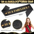 thumbnail image 6 of AYUQI 30th Birthday Decorations, 30th Birthday Gifts for Women, 30th Birthday Sash, Gold Birthday Crown, Balloons, Cake Topper, Keyring, 6 of 8