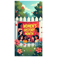 thumbnail image 2 of Women's History Month Colorful Celebration Banner Event Decor Backdrop Outdoor Indoor Party Supplies Photography Props Decorations Display, 2 of 7