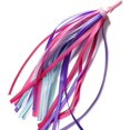 thumbnail image 4 of 1 Paire (2 Pcs) Rubans de Guidon de Vélo Poignées de Trottinette Rubans à Pampilles pour Garçons Filles, Rouge Violet, 4 of 5