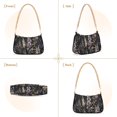 thumbnail image 7 of FORMRS Womens Shoulder Bag with Chain Strap Clutch Purse Cute Tote Handbag, Dark Flowers Pattern, 7 of 7