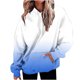 thumbnail image 2 of ICHUANYI Clearance Women's Casual Fall And Winter Long-Sleeved Fashion Printed Hooded Tops Sweatshirt(Blue, XXL) ICHUANYI WER2023081510657, 2 of 6