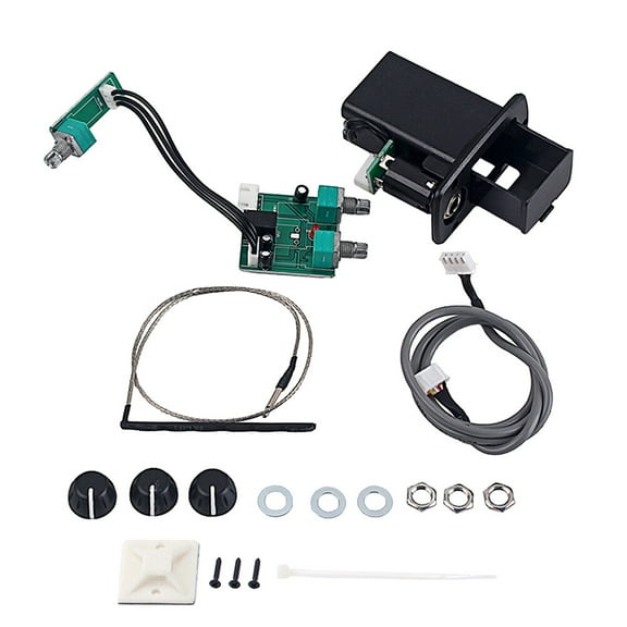 Stri 3-Band EQ Active Piezo Pickup Preamp System Amplifier for Acoustic Guitar Bass AL-202 (Black)