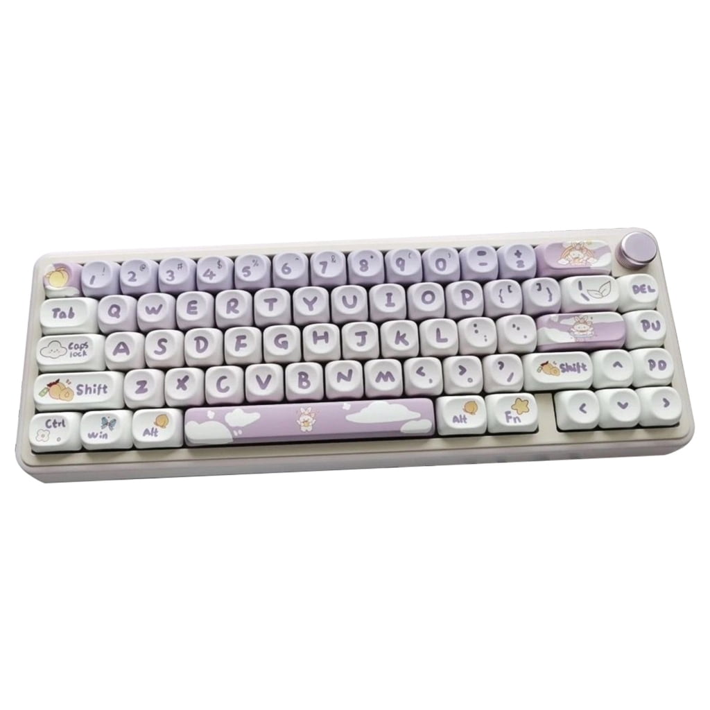 JZROCKER 116Keys Cartoon Keycaps For Mechanical Keyboard Switches Cartoon Rabbit