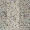 thumbnail image 3 of 71 Inch 3 Panel Fabric Room Divider with Floral Print, Gray- Saltoro Sherpi, 3 of 5