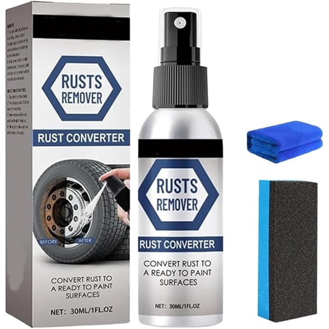 Plastic Car Tire Metal Rust Remover Spray 30Ml Automotive Wheel Cleaning Agent Rust Prevention