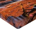 thumbnail image 2 of Ambesonne Nature Fitted Sheet, Waterfall Autumn, Queen Size, Brown, 2 of 3