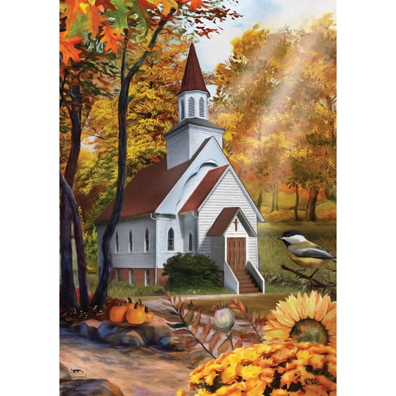 Briarwood Lane Fall Garden Flag 12x18 For Outdoor Autumn Church Sunset For Fall Garden Flag Flags For Outside