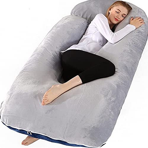 Full Body Pillow Washable Cover Comfortable Sleep Aid Reading Pregnancy Pillow 