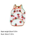 thumbnail image 3 of 18K+ Saved Kumdkd Strawberry Print Dog Shirt – UPF50+ Sun Protective Vest for Small Dogs & Cats | Breathable Summer Clothes for French Bulldog, Corgi, Puppy & Kitten (11.8" Chest), 3 of 6