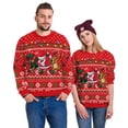 thumbnail image 2 of Jerseys navideños para hombres, suéter de cuello redondo con estampado 3D de reno, ropa superior para pareja, sudaderas de fiesta navideña, 2 of 4