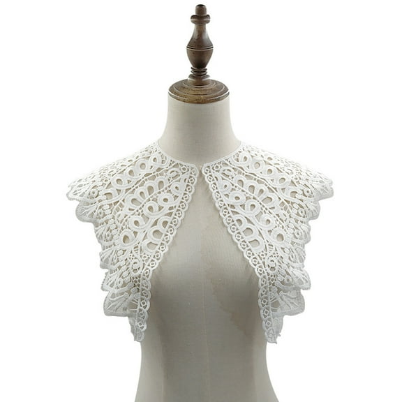 1 Pc Lady Shirt False Collar Lace Detachable False Neck Polyester French Style Hollowed-Out Collar