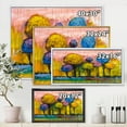 thumbnail image 4 of Designart 'Colourful Landscape Trees Impressionist IV' Modern Framed Canvas Wall Art Print, 4 of 5
