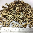 thumbnail image 3 of Ferencaa 100pcs Numbers Wooden Pieces DIY Cutouts Embellishments Wood Ornament Manual Accessories for Craft Art (without Hole) (Random Pattern), 3 of 10