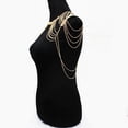 thumbnail image 2 of facefd Pretty Statement Harness Necklace Tassel Shoulder Shoulder Chain Body Chain Bikini Jewelry, 2 of 9