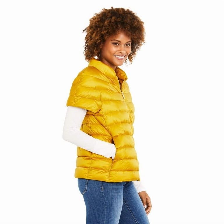 Martha Stewart Women's Short Sleeve Quilted Down Puffer Vest