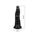 thumbnail image 3 of Birdsexy 17cm Anal Plug Dildo Sex Toys,Threaded Suction Cup Anal Plugs for Men and Women # Black,Small, 3 of 3