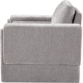 thumbnail image 6 of Meridian Furniture Madeline Grey Chenille Fabric Chair, 6 of 16