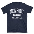 thumbnail image 1 of Newport Arkansas Classic Established Men's Cotton T-Shirt, 1 of 1