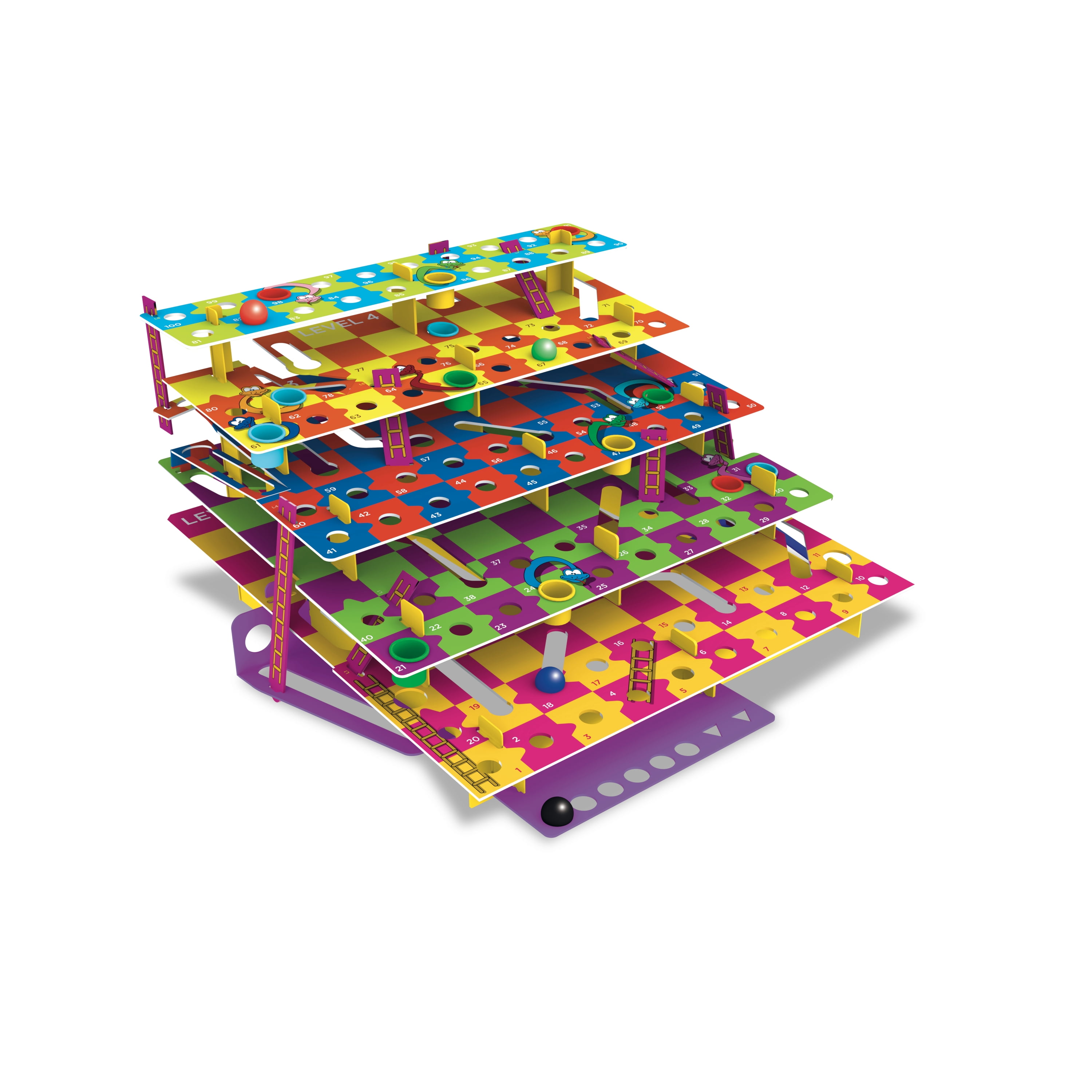 The Happy Puzzle Multi Level Snakes and Ladders - Walmart.com - Walmart.com