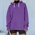 thumbnail image 7 of Giftesty Women's 2025 Fall Winter Warm Thumbhole Long Sleeve Drawstring Hood Athletic Sweatshirt Hoodie for Daily Wear Workout, 7 of 7