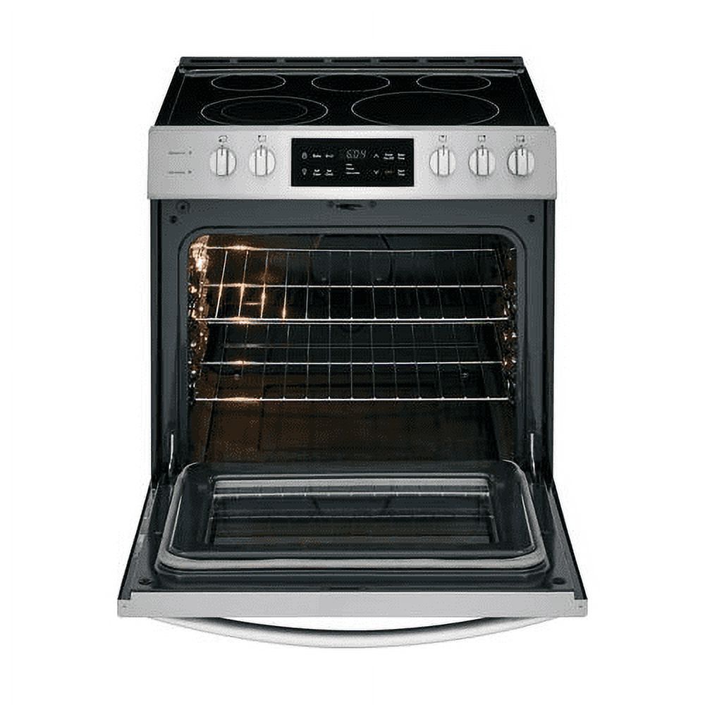 Frigidaire FFEH3054US 30 Slide-In Electric Range with 5 Elements 5 Cu. Ft. Oven Capacity Self Clean Keep Warm Zone in Stainless Steel - image 4 of 11