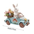 thumbnail image 2 of 2D Easter Bunny and Eggs Acrylic Desktop Decoration Holiday Hollow Out Ornament Home Party Decor(H), 2 of 5
