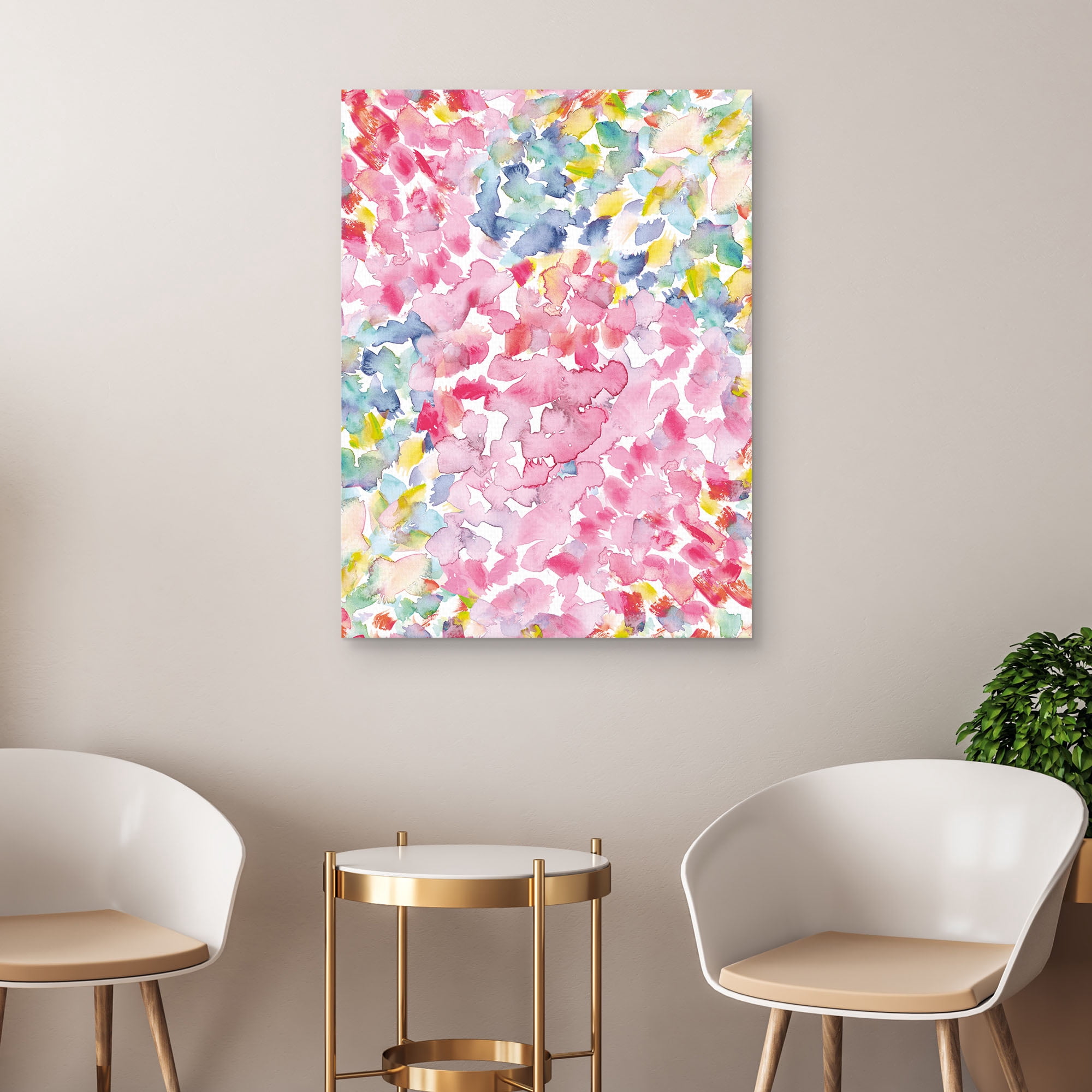 Dancing Shapes by Willowbrook Fine Art Canvas Art Print