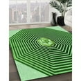 thumbnail image 2 of Ahgly Company Indoor Square Patterned Deep Emerald Green Area Rugs, 4' Square, 2 of 6