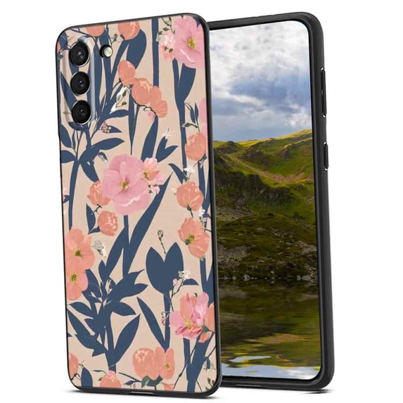 Japanese-Vintage-Floral-Bohor-2 Phone Case, Degined for Samsung Galaxy S23+ Plus Case Men Women, Flexible Silicone Shockproof Case for Samsung Galaxy S23+ Plus