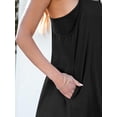 thumbnail image 4 of Vestido de tenis ANRABESS 2025 para verano, casual, entrenamiento, negro, talla S, 4 of 7