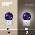 thumbnail image 4 of Night Light Plug into Wall,Dusk to Dawn Sensor Auto-On/Off for Bathroom, Hallway,Kids Room-Starry Sky Background With Vibrant Purple And Blue Colors, 4 of 4