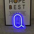 thumbnail image 3 of LED Neon Letter Lights, Light Up LED Letters Lights Light Up Marquee Letters Lights Letters Neon Signs Battery USB Blue, 3 of 8